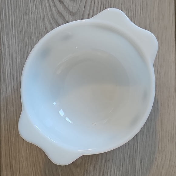 Vintage Pyrex Gaiety Snowflake Small 5" Cinderella Mixing Bowl Set Of 2 - Picture 7 of 12